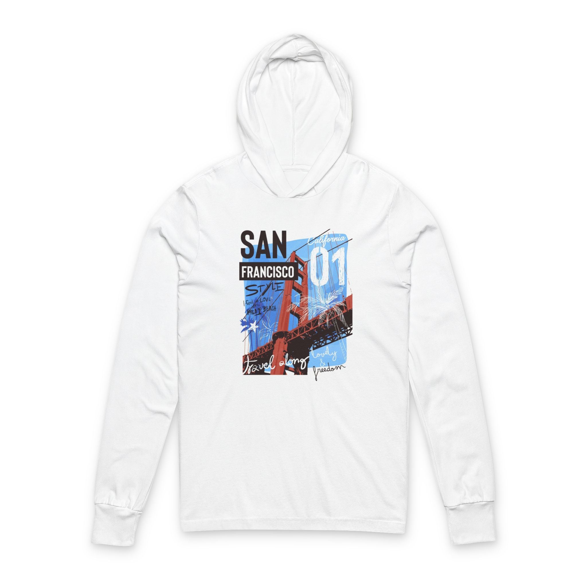 Unisex Hooded Long Sleeve Tee 13