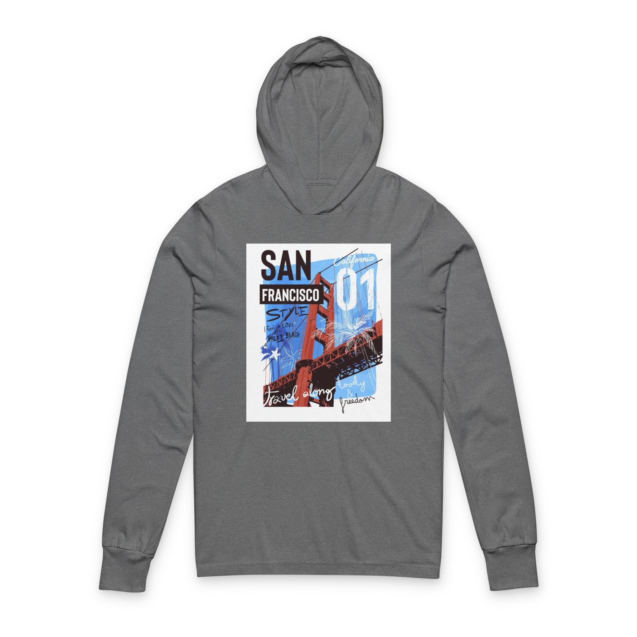 Unisex Hooded Long Sleeve Tee 13