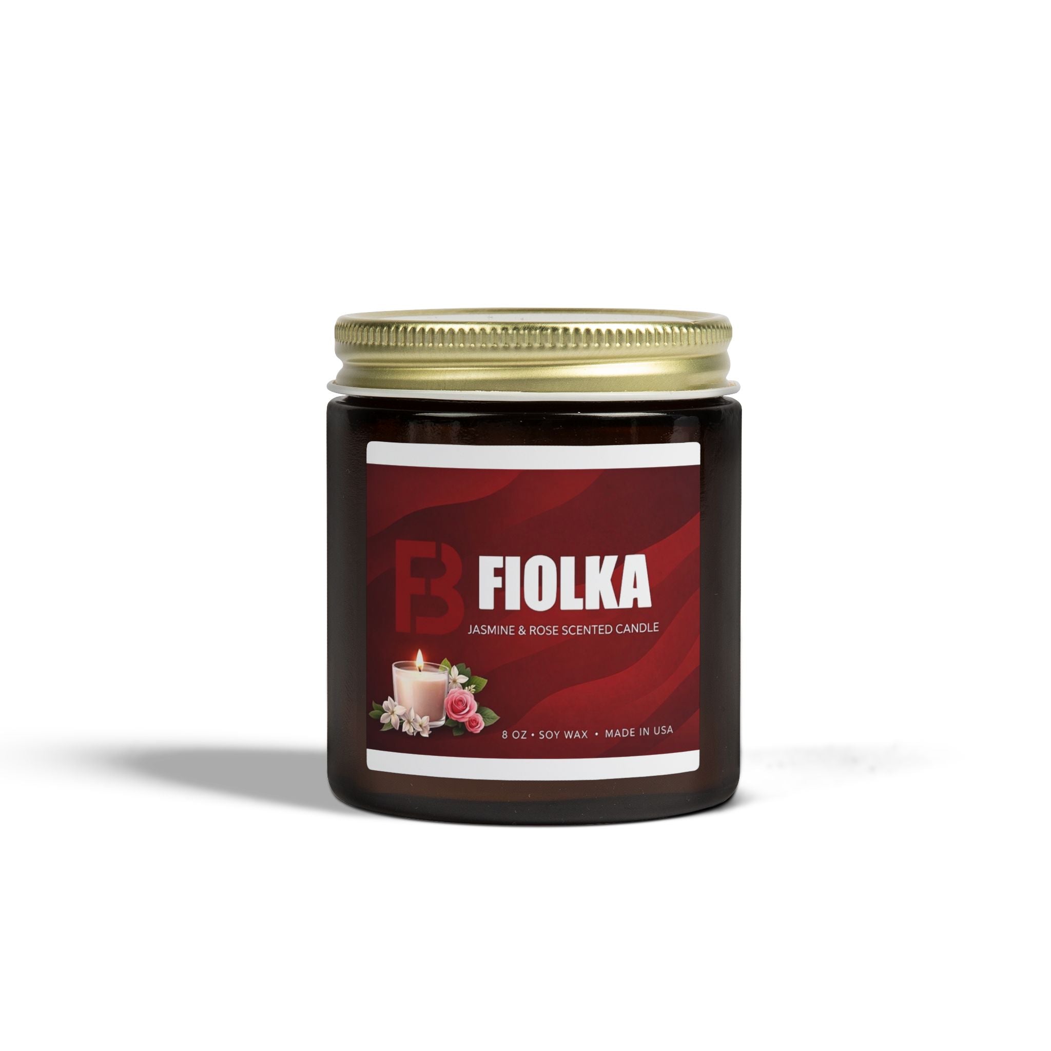 Scented Candles, Coconut Apricot Wax (8oz)