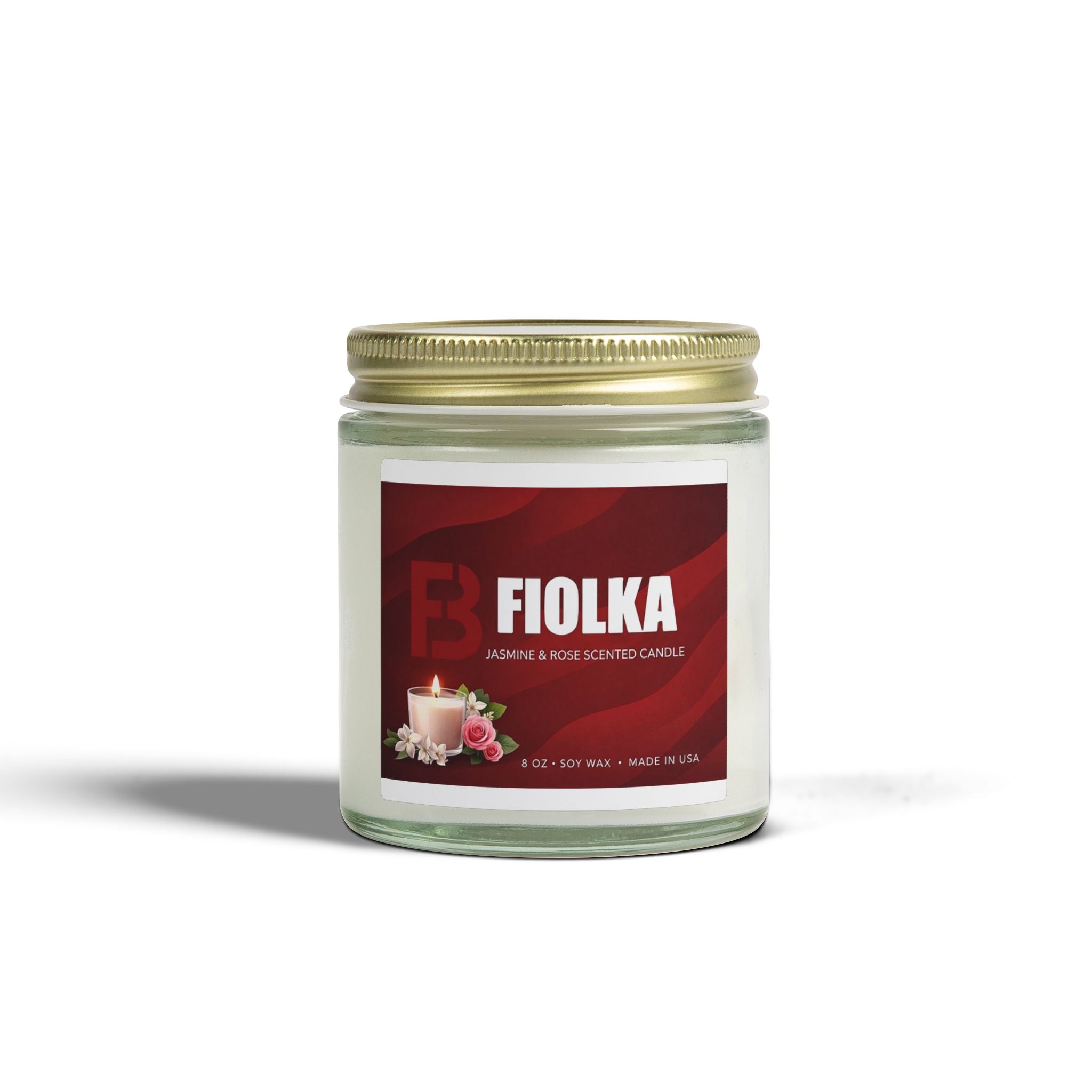 Scented Candles, Coconut Apricot Wax (8oz)