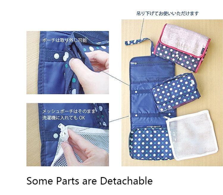 Makeup Travel Bag Cosmetic Storage Bag Hanging Toiletry Wash Organizer Pouch