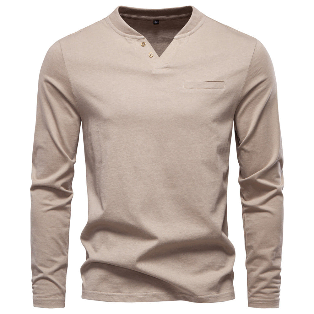 Mens V Neck Slim Fit Base Layer Shirt