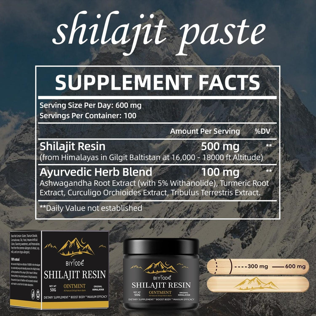 Pure Himalayan Shilajit Gummies | Ashwagandha & Gokshura Herbal Supplement 60 Chewables