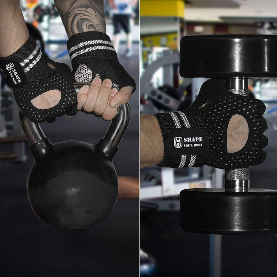 Half Finger Weightlifting Fitness Gloves | Anti-Slip Sports Gloves for Men & Women