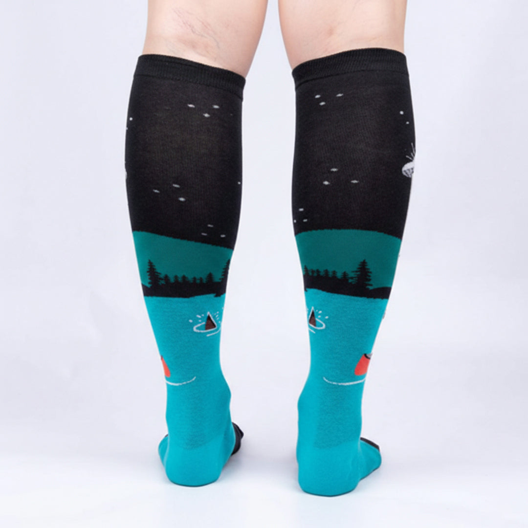 Women’s Out of Boaty Experience Alien Abduction Knee High Socks 5_6820930d-8d9a-4b75-aaf3-a9926e237dec FIOLKA BOUTIQUE
