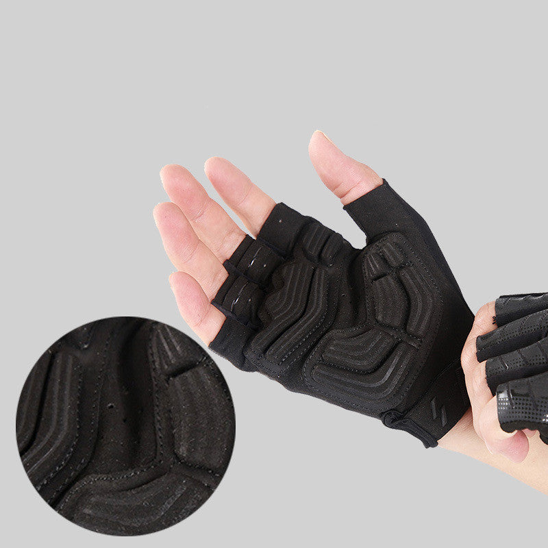 Half Finger Cycling Gloves | Shockproof Wear-Resistant Breathable Road Bike Gloves for Men & Women