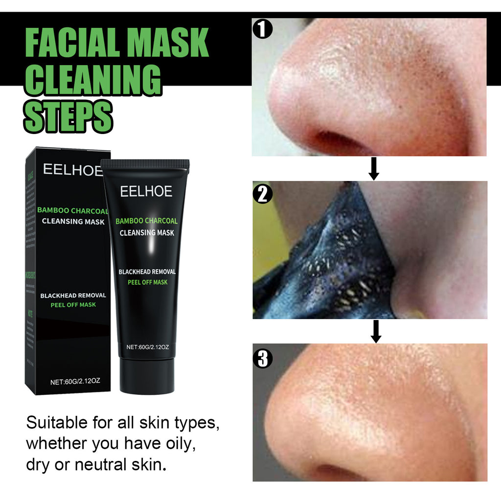 EELHOE Bamboo Charcoal Blackhead Removal Peel-Off Mask | Deep Pore Cleansing Face Mask