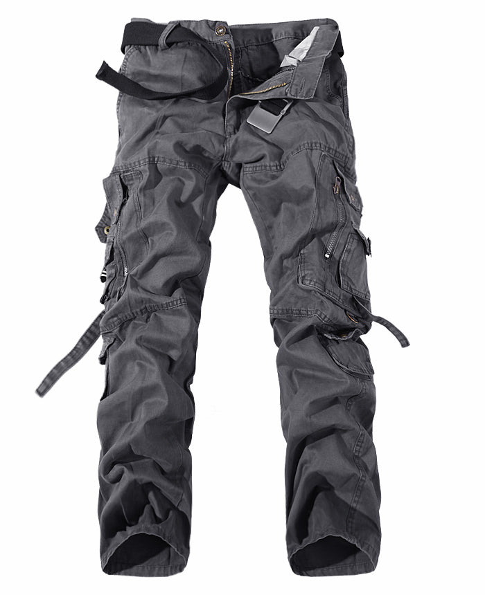 Men's Multi-Pocket Cargo Pants | Washed Durable Casual Outdoor Trousers Grey Without belt 0 5f117954-dc39-4c0d-b6d5-8ecd671f26fc FIOLKA BOUTIQUE