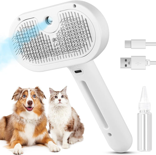 3 In 1 Cat Steam Brush, Pet Steam Brush For Cat Dog Long Short Haired, Pet Spray Hair Removal Comb For Small Animals Shedding & Grooming, Water Mist Spray Brushes With Release Button 5 64dd5f19-e157-436f-9e53-3b00dcb96770 FIOLKA BOUTIQUE