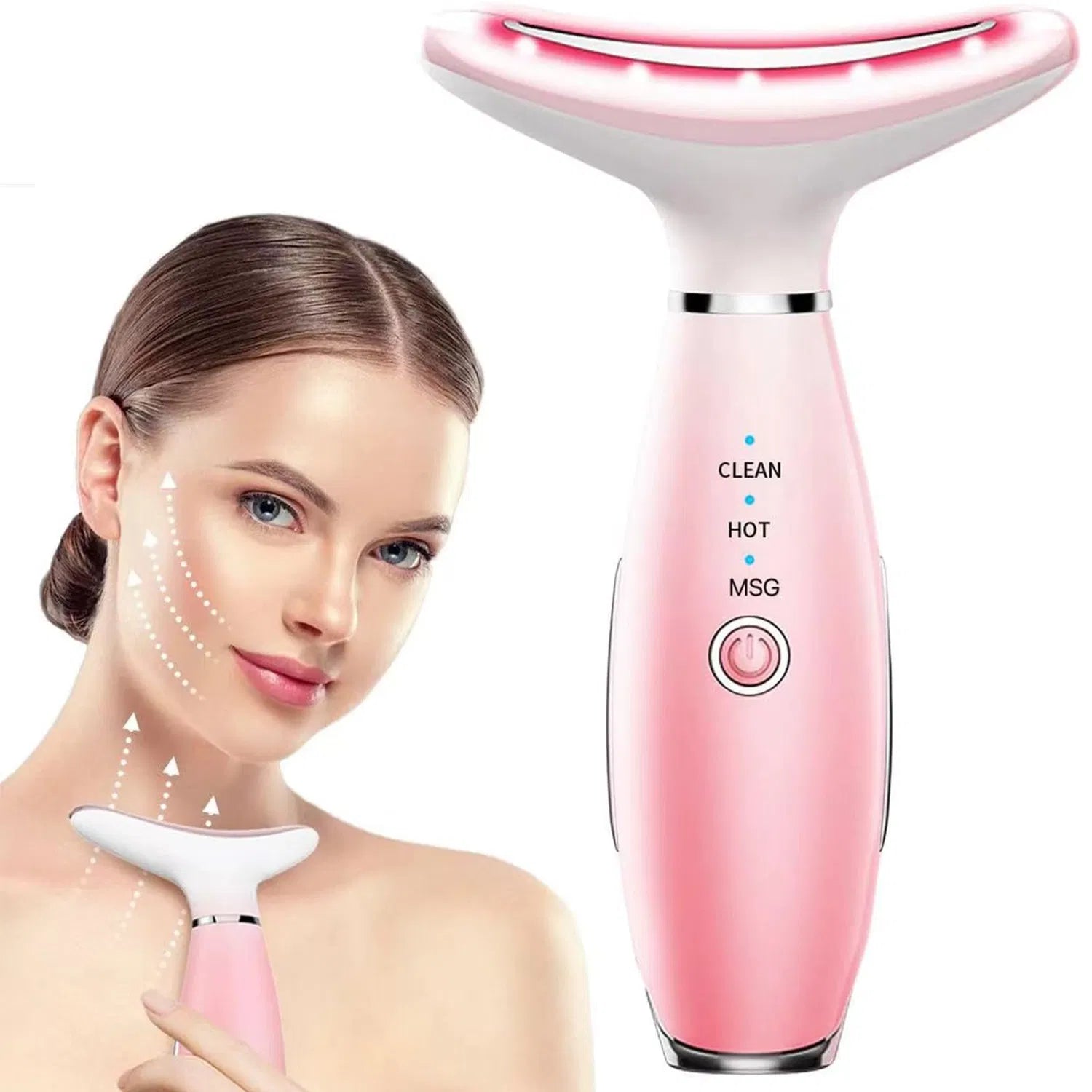 3-in-1 Neck & Face Massager | Thermal Vibration Skin Care Facial Massage Tool