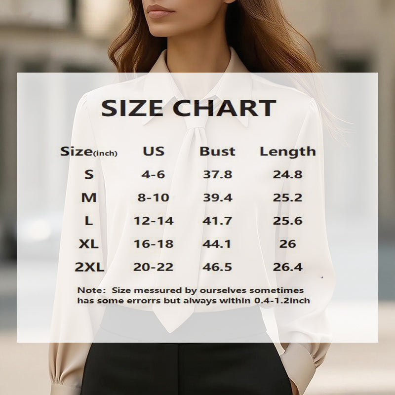 Women's Solid Color Long Sleeve Classic Shirt | Machine Washable Versatile Top for Casual & Office Wear