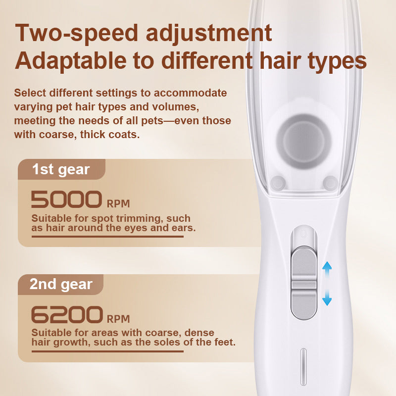 Self-Priming Pet Paw Hair Trimmer