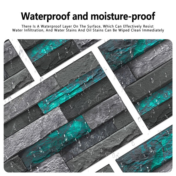 Modern Green Marble Peel & Stick Wallpaper | Removable Self-Adhesive PVC Wall Sticker