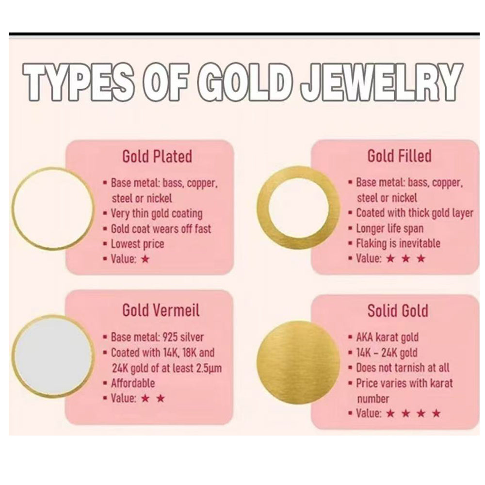 24K Gold Filled Multi Hearts Bracelet | Women's Jewelry