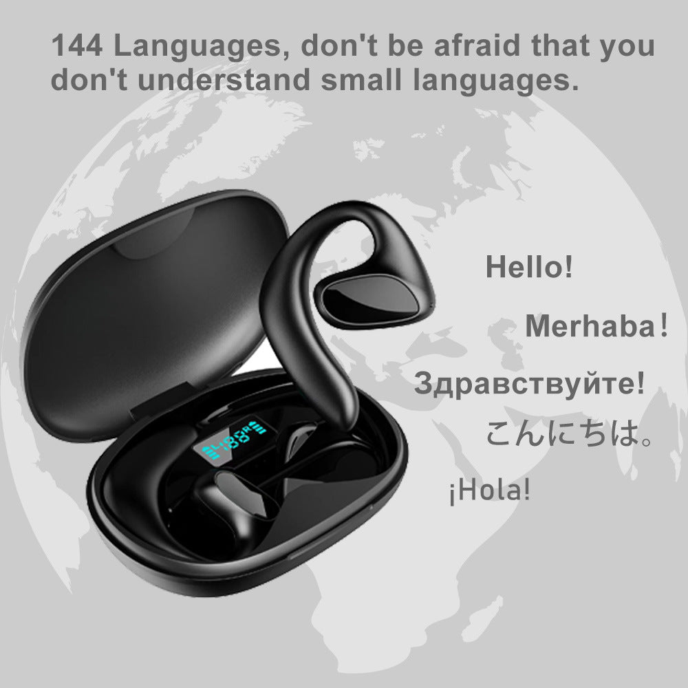 Bluetooth Smart Translation Headphones | Real-Time Two-Way Conversation Earbuds