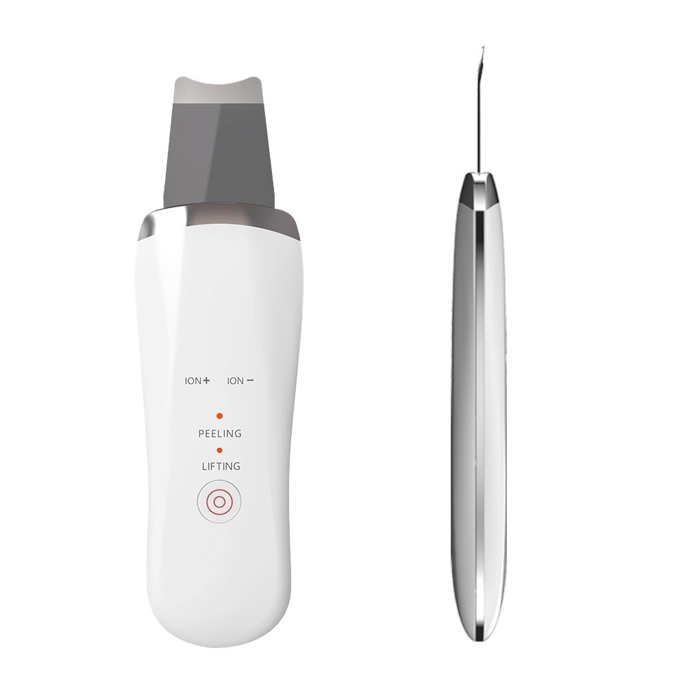 Electric Ultrasonic Skin Scrubber Face Spatula | Handheld Facial Cleansing & Tightening Tool