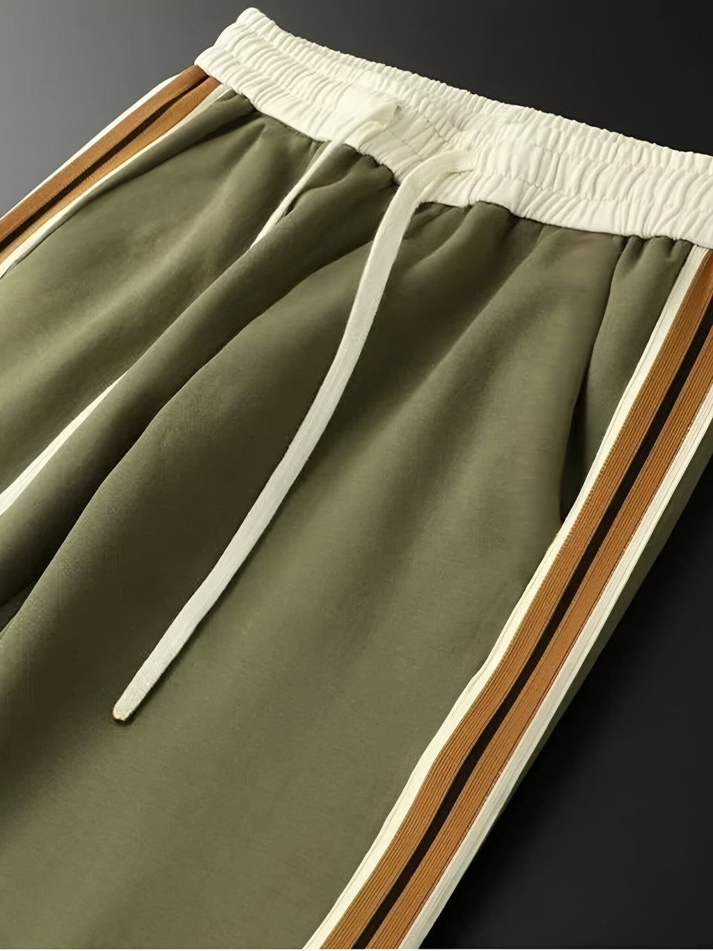 Men's Stretch Corduroy Slacks | Anti-Wrinkle Straight Leg Business Casual Linen Trousers