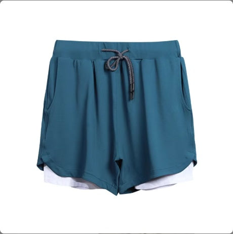 Men's Quick Dry 2-in-1 Gym Shorts | Breathable Polyester Spandex Running Fitness Shorts with Liner Dark blue 5 792182df-c6c2-4aef-a3c9-6bc348300545 FIOLKA BOUTIQUE