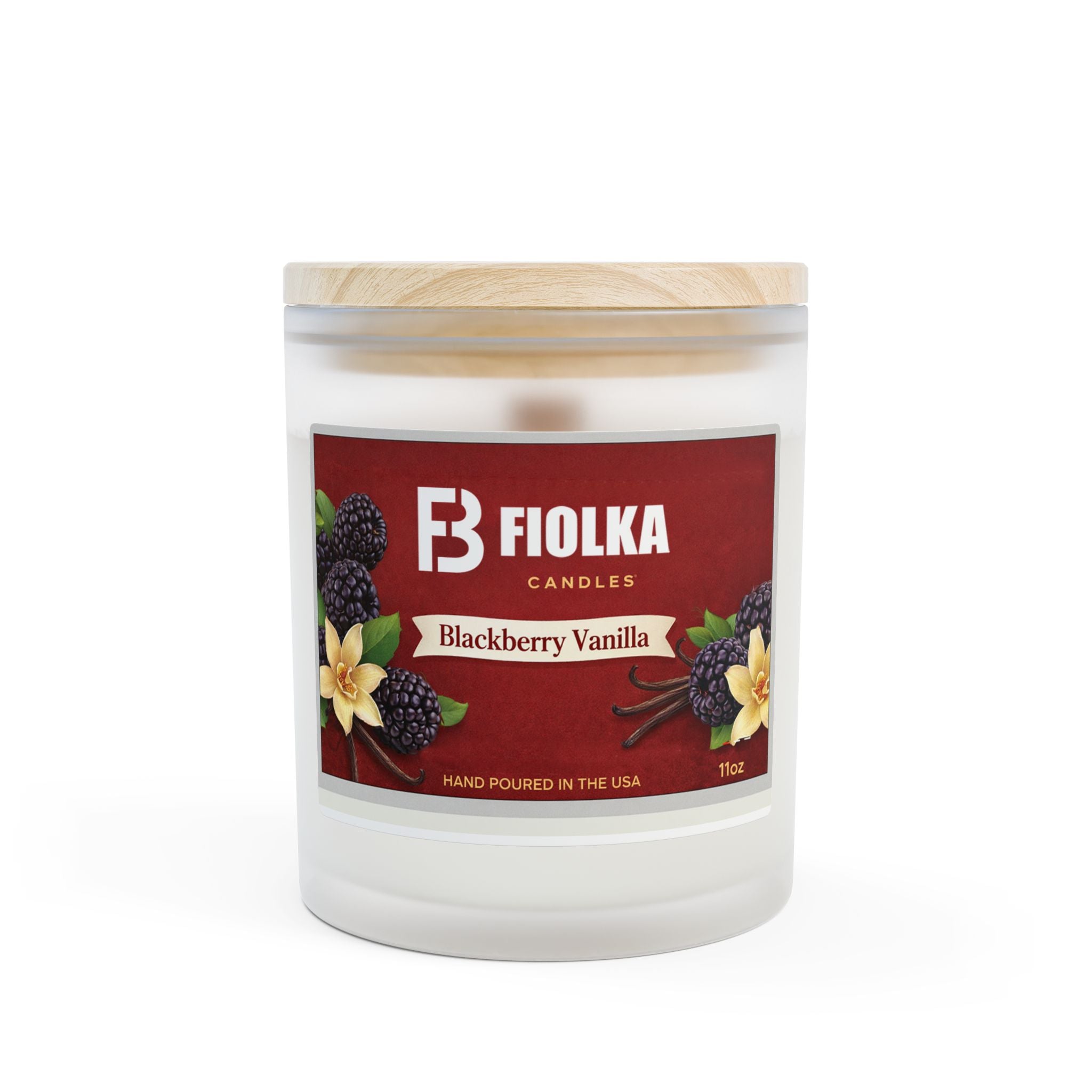 Frosted Glass Candle, 11oz