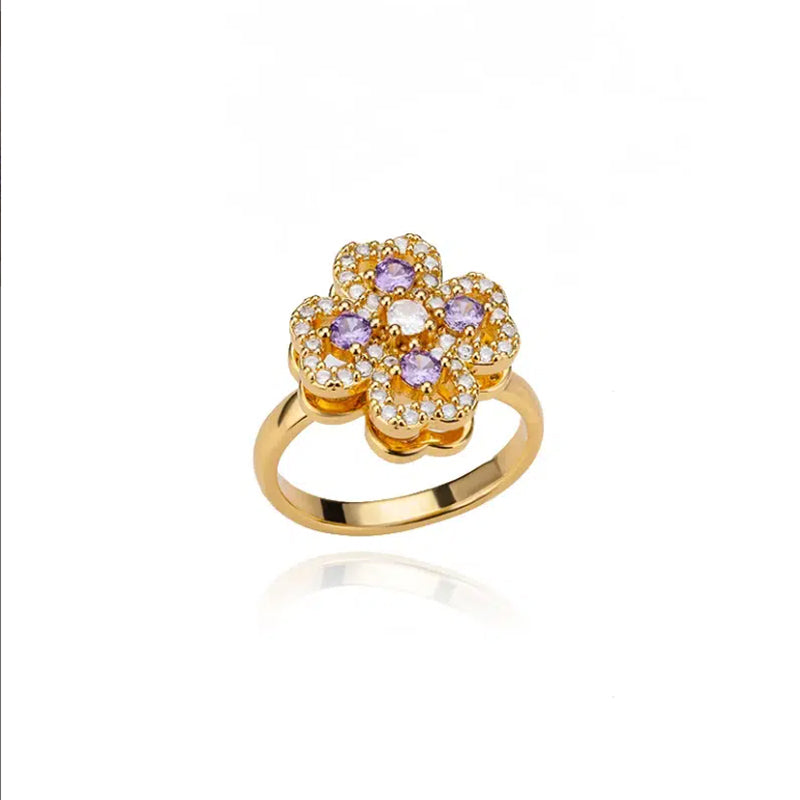 Rotating Zircon Ring for Women | Stainless Steel Open Adjustable Fidget Ring Gift Jewelry Golden 5 79e2f8aa-cd77-4ca8-a9f1-3bff6d18abc8 FIOLKA BOUTIQUE