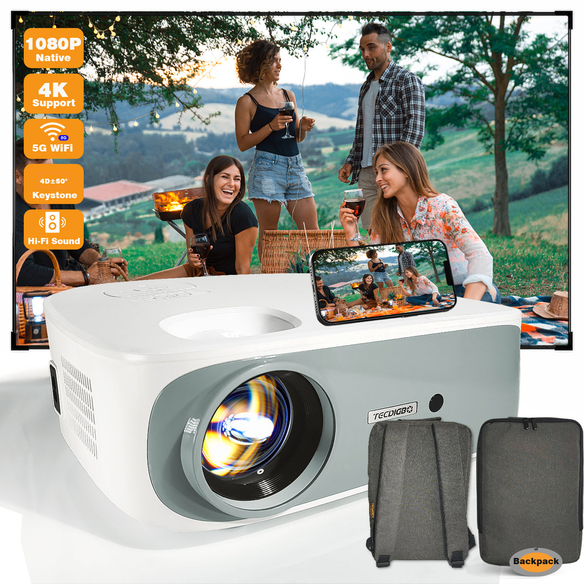 4K 5G Bluetooth Projector 4D Keystone Correction Native 1080P Full HD Outdoor Movie Projector For Smart Phone Laptop PC DVD TV PS4 5 7b7b70a4-422b-434f-bfee-44fee5f94e27 FIOLKA BOUTIQUE