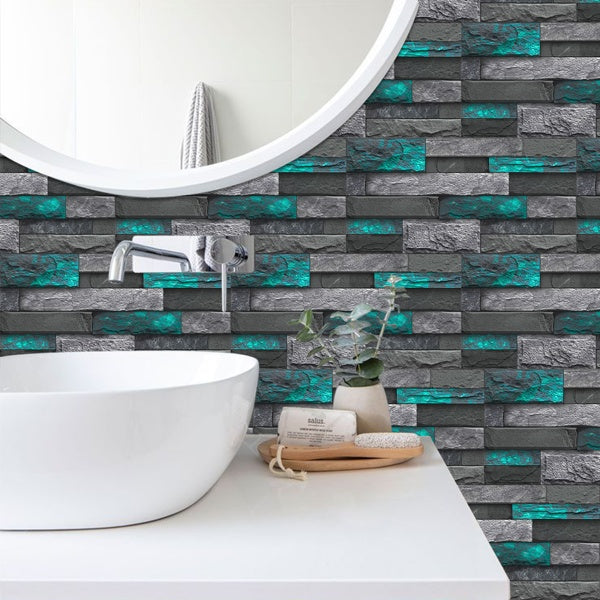 Modern Green Marble Peel & Stick Wallpaper | Removable Self-Adhesive PVC Wall Sticker