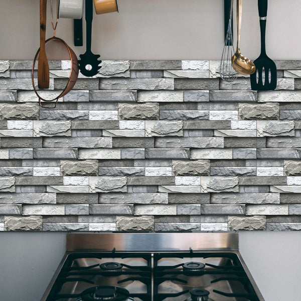 Marble Wall Stickers Self-Adhesive Wallpaper | Kitchen Bathroom Backsplash PVC Removable Decor
