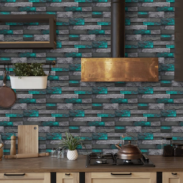 Modern Green Marble Peel & Stick Wallpaper | Removable Self-Adhesive PVC Wall Sticker