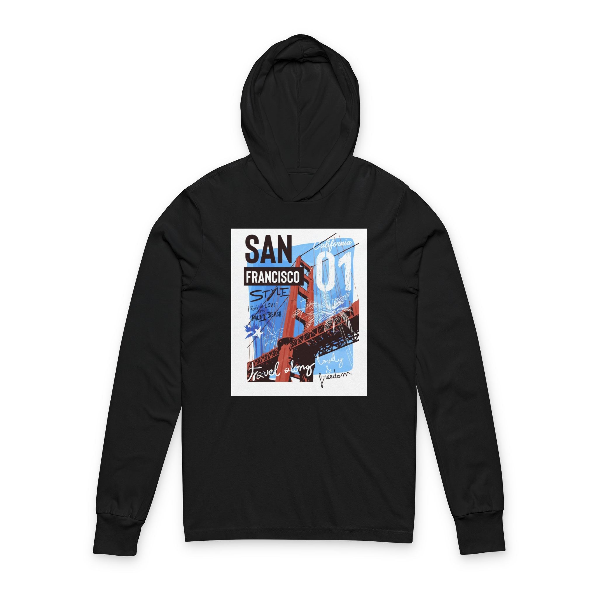 Unisex Hooded Long Sleeve Tee 13