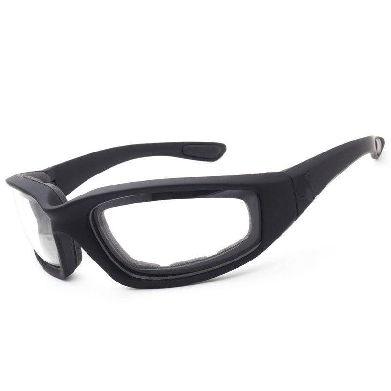 Chopper Cycling Sunglasses | UV400 Wrap Around Windproof Clear Lens Sports Glasses for Men & Women
