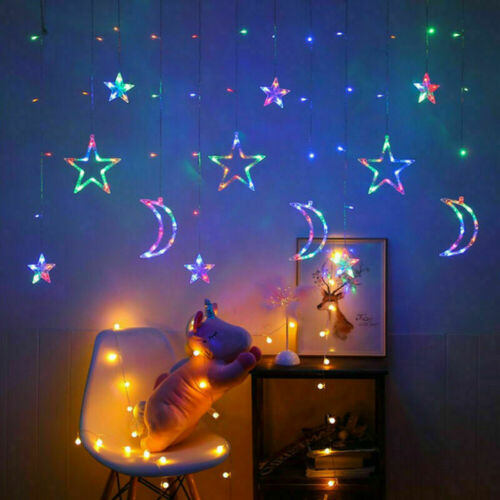 LED Fairy String Window Curtain Lights | Star Christmas Party & Home Indoor Decor W11832604 5 895d2bfd-58c7-4d5f-950b-1b1885ab4912 FIOLKA BOUTIQUE