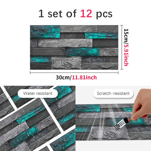 Modern Green Marble Peel & Stick Wallpaper | Removable Self-Adhesive PVC Wall Sticker