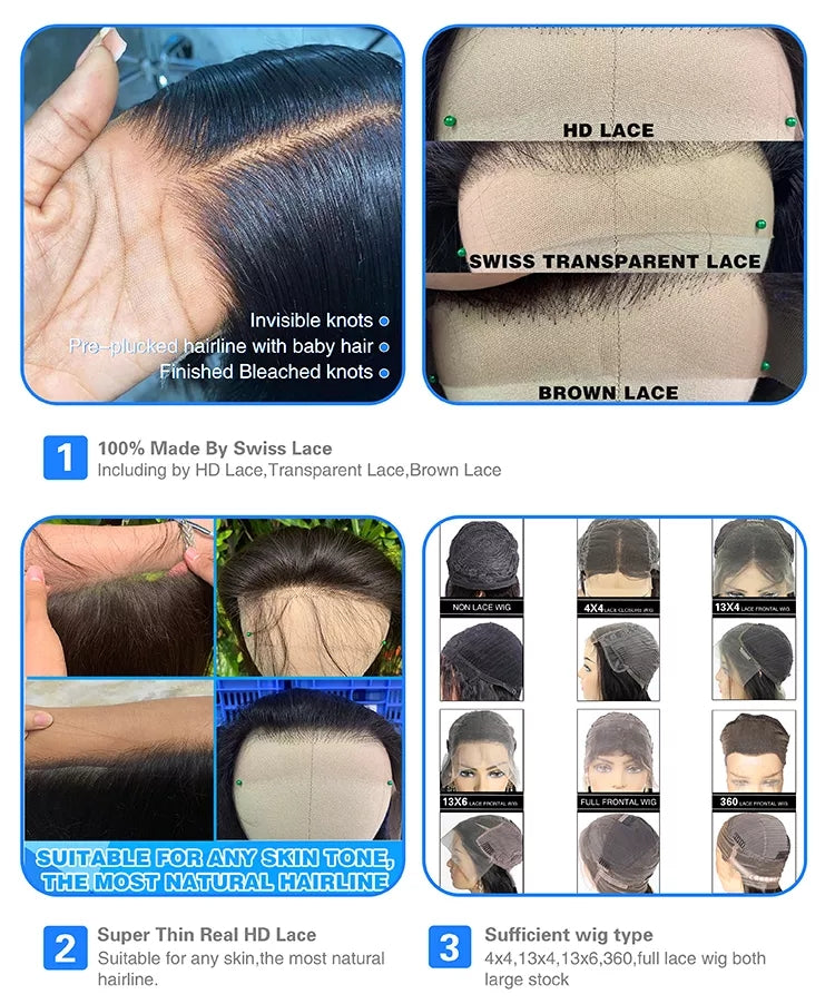 6x4 HD Lace Front Wig | Virgin Vietnamese Raw Human Hair Wigs for Black Women