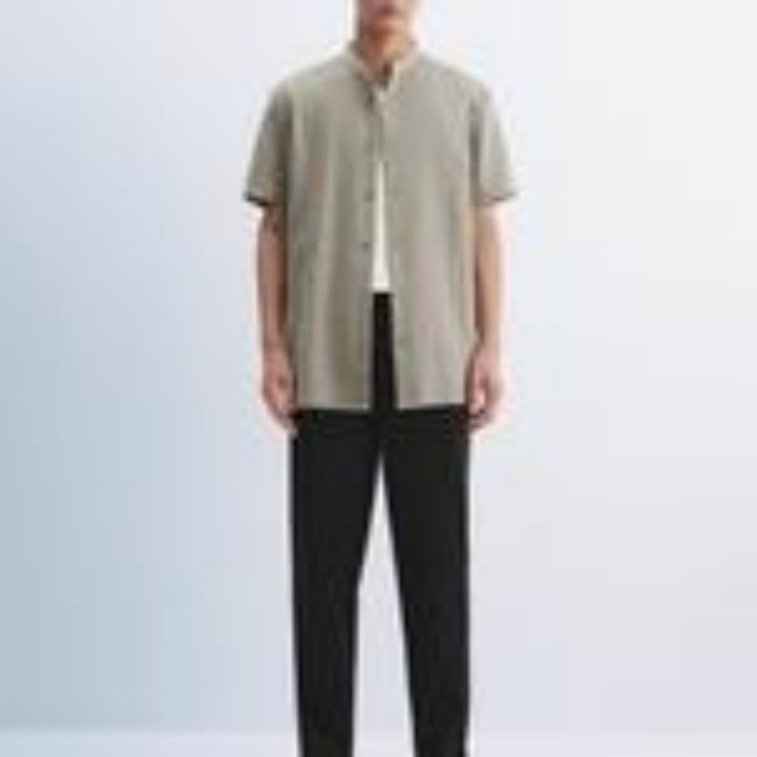 Summer Men’s Fashion Casual Tropical Printed Shirt Hawaiian Vacation Style Button Short Sleeve Cardigan