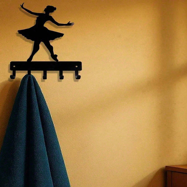 Ballet Dancer Wall Hooks | Decorative Home Organization Coat & Key Hanger