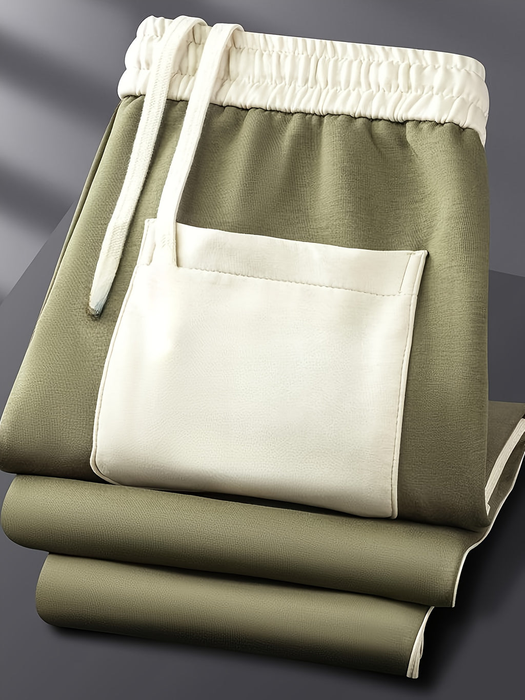Men's Stretch Corduroy Slacks | Anti-Wrinkle Straight Leg Business Casual Linen Trousers
