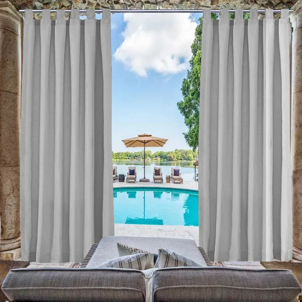 Luxury Outdoor Woolen Curtains with Straps | High-End Blackout Thick Warm Home Decor