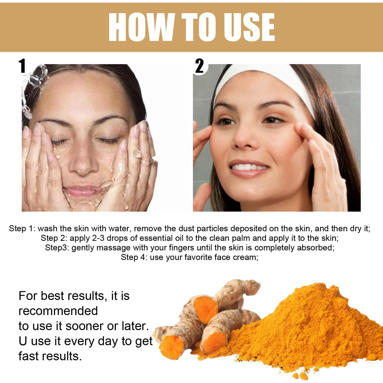 EELHOE Turmeric Dark Spot Correcting Serum | Moisturizing & Nourishing Face Care