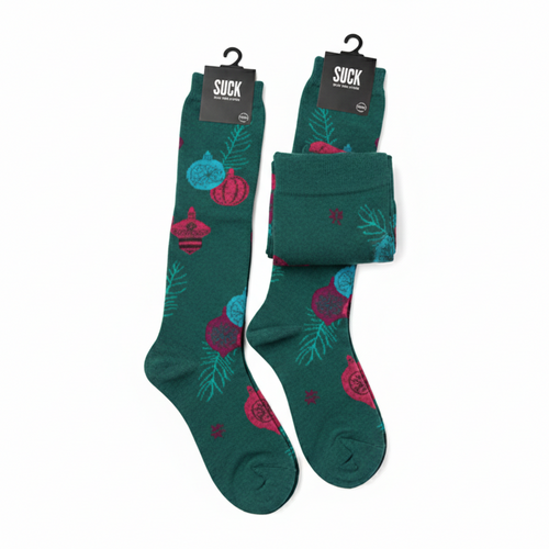 Women’s Bring the Bling Holiday Ornament Knee High Socks Gemini_Generated_Image_ig64e1ig64e1ig64 FIOLKA BOUTIQUE