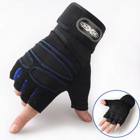 Gym Gloves for Men Women Fitness Weight Lifting Wristband Gloves Body Building Training Sports Exercise Cycling Glove Shockproo