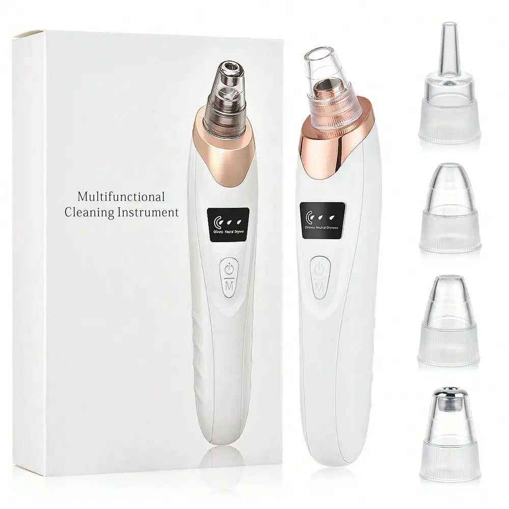 Electric Vacuum Suction Blackhead Remover USB Rechargeable Facial Pore Cleaner Comedone Spot Acne Pimple Black Head Extractor Face Skin Care Tools