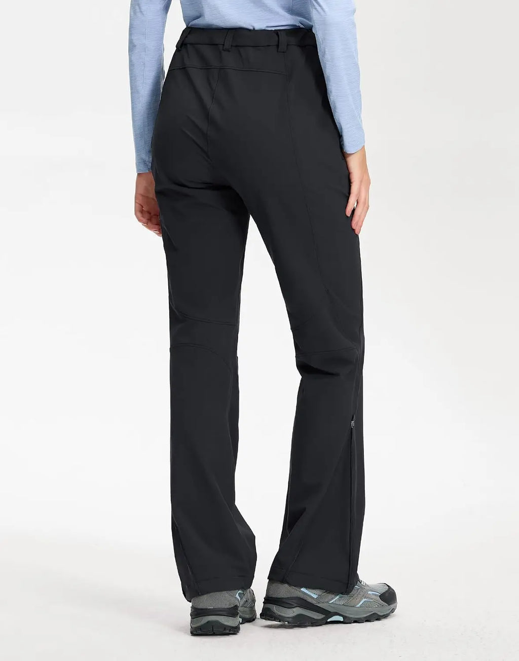 Pioneer Camp Women's Hiking Pants Flared Lightweight Water Resistant Cargo Travel Pants Ripstop Quick Dry for Work Golf Camp