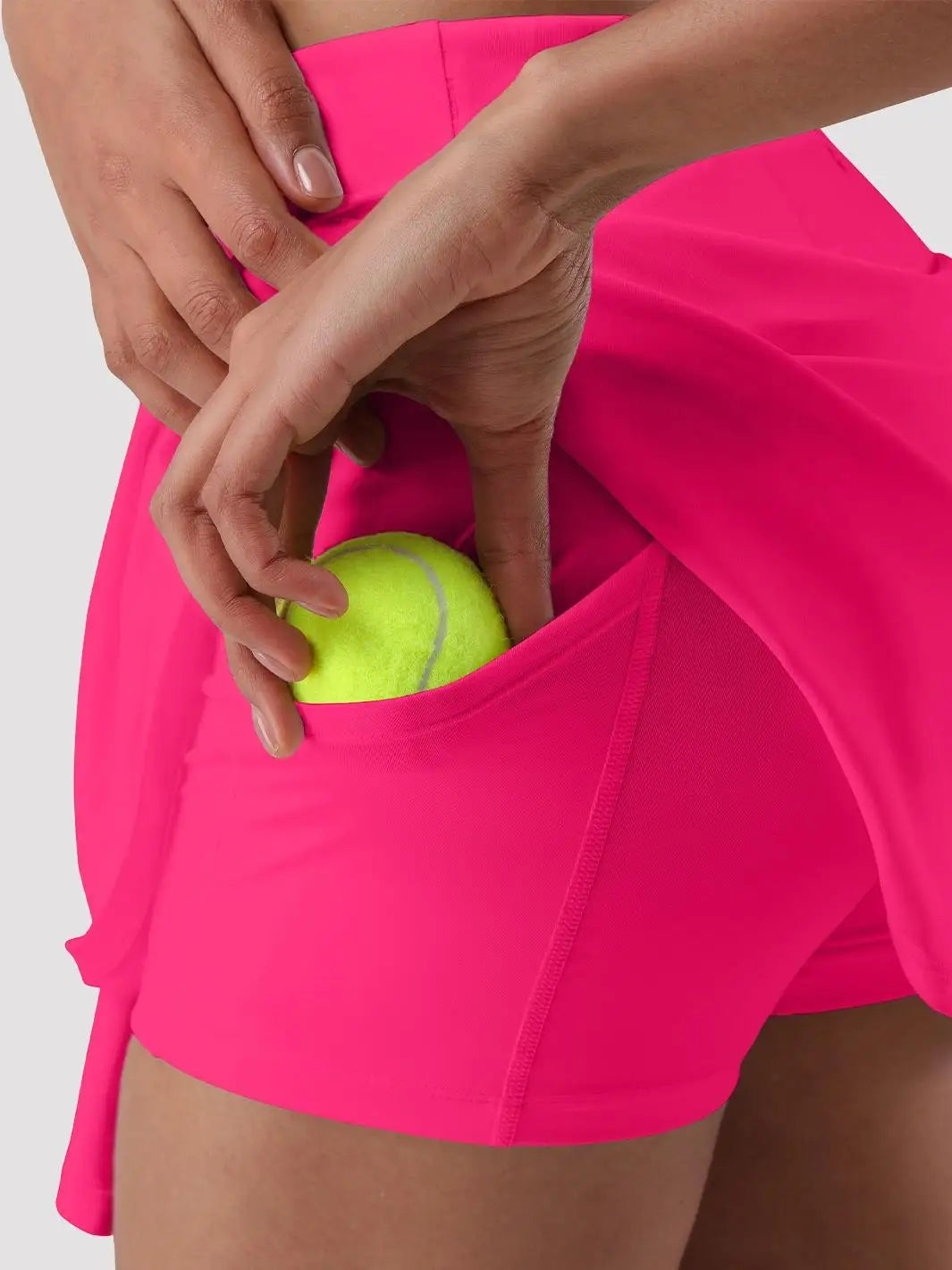Pioneer Camp Women's 18" High Waisted Tennis Skort, Golf Skirt with Built-in Shorts and Pockets, Athletic Long Skirt for Tennis Running Workout
