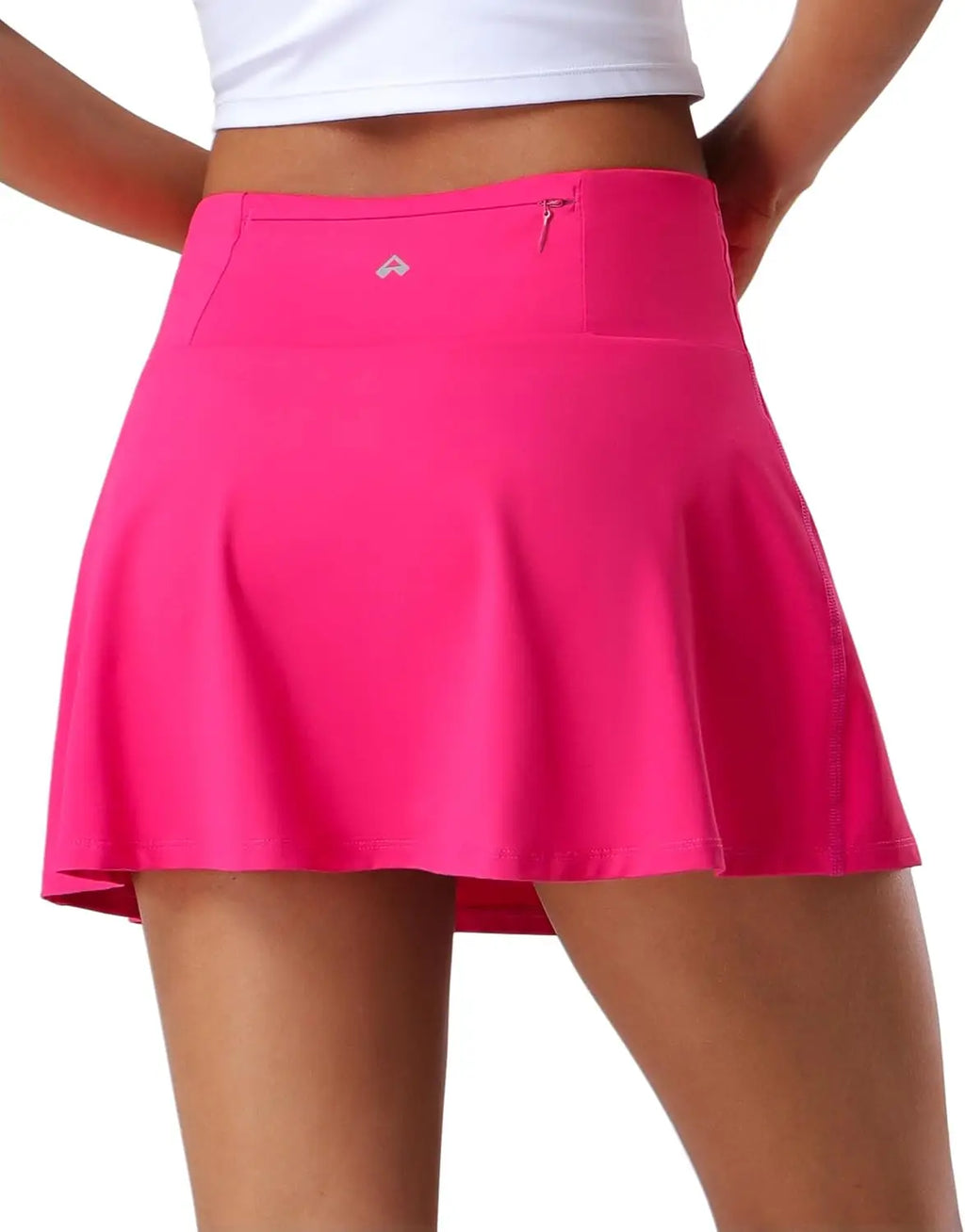 Pioneer Camp Women's 18" High Waisted Tennis Skort, Golf Skirt with Built-in Shorts and Pockets, Athletic Long Skirt for Tennis Running Workout