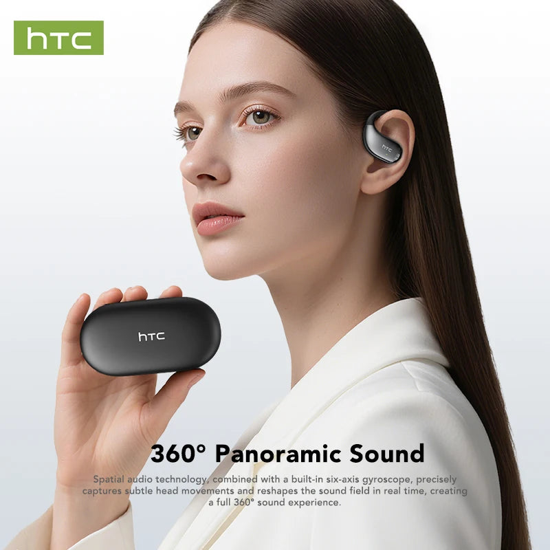 30Hrs Playback Bluetooth Headphones HTC NE57 Wireless Earphones Noise Canceling Earbuds with Battery Indicator for Music