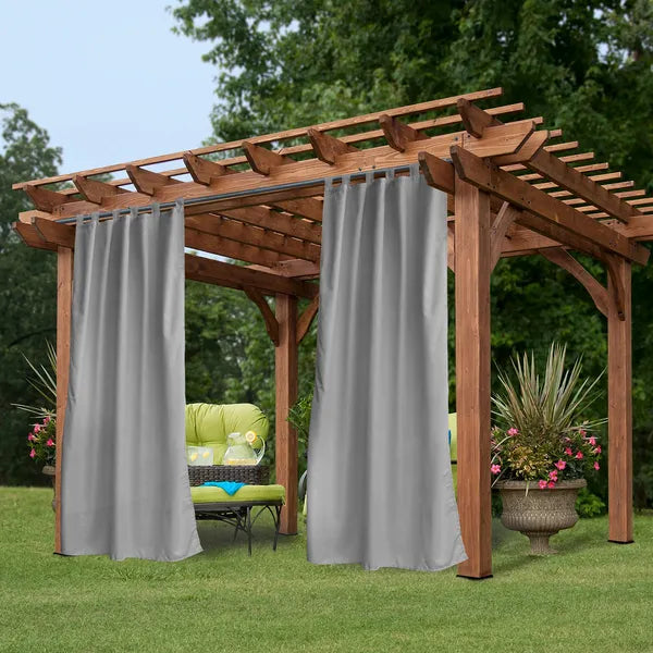 Luxury Outdoor Woolen Curtains with Straps | High-End Blackout Thick Warm Home Decor