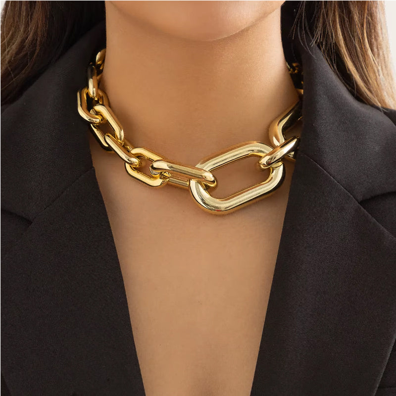 Chunky Gold Chain Necklace for Women | Vintage Choker