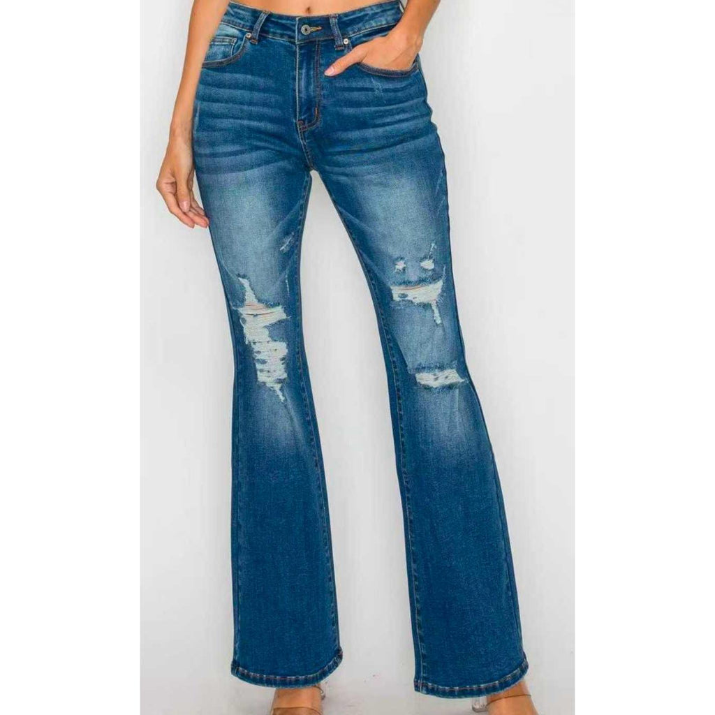 Women's Ankle Length High Waist Skinny Slim Fit Denim Pants | Casual Stretchable Jeans