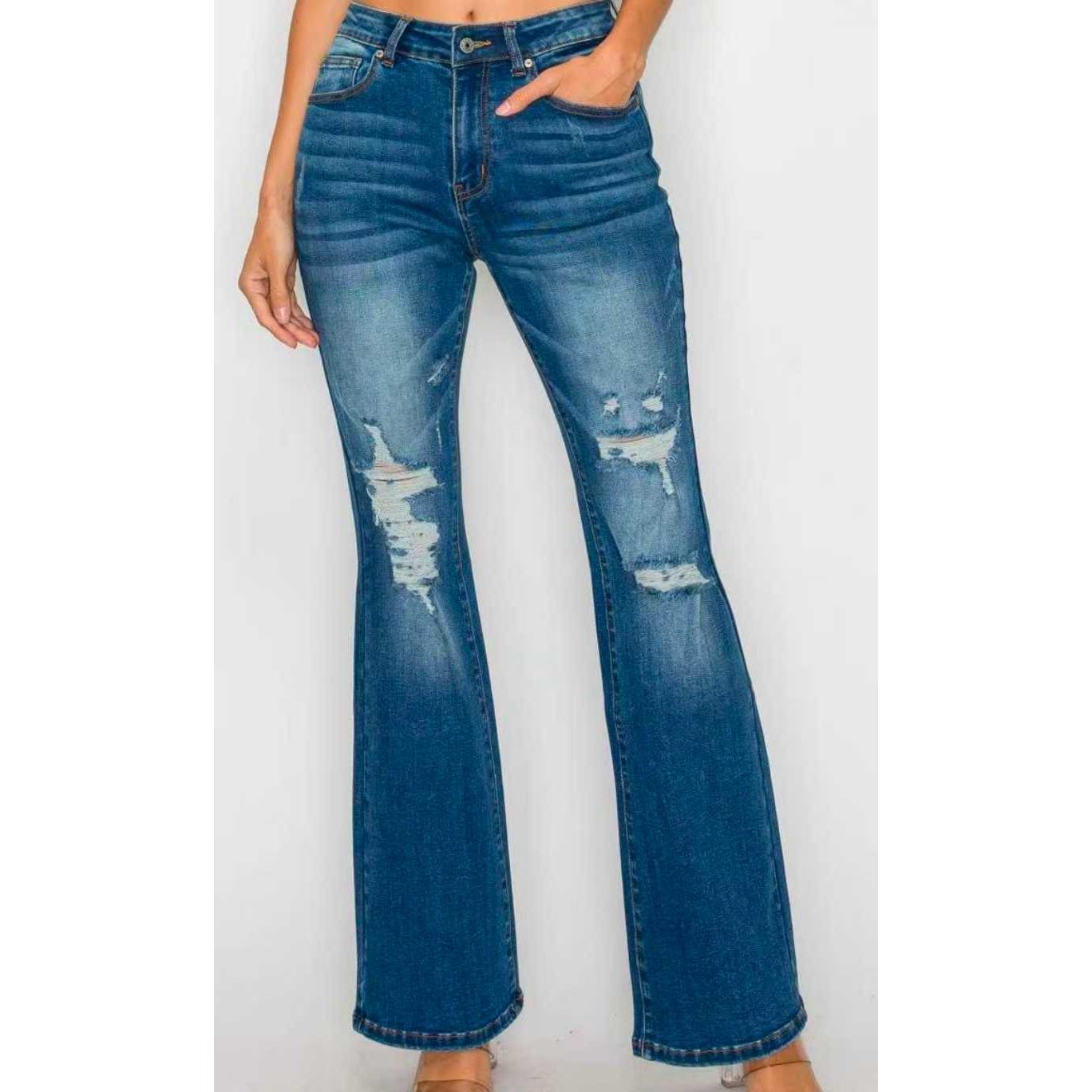 Women's Ankle Length High Waist Skinny Slim Fit Denim Pants | Casual Stretchable Jeans