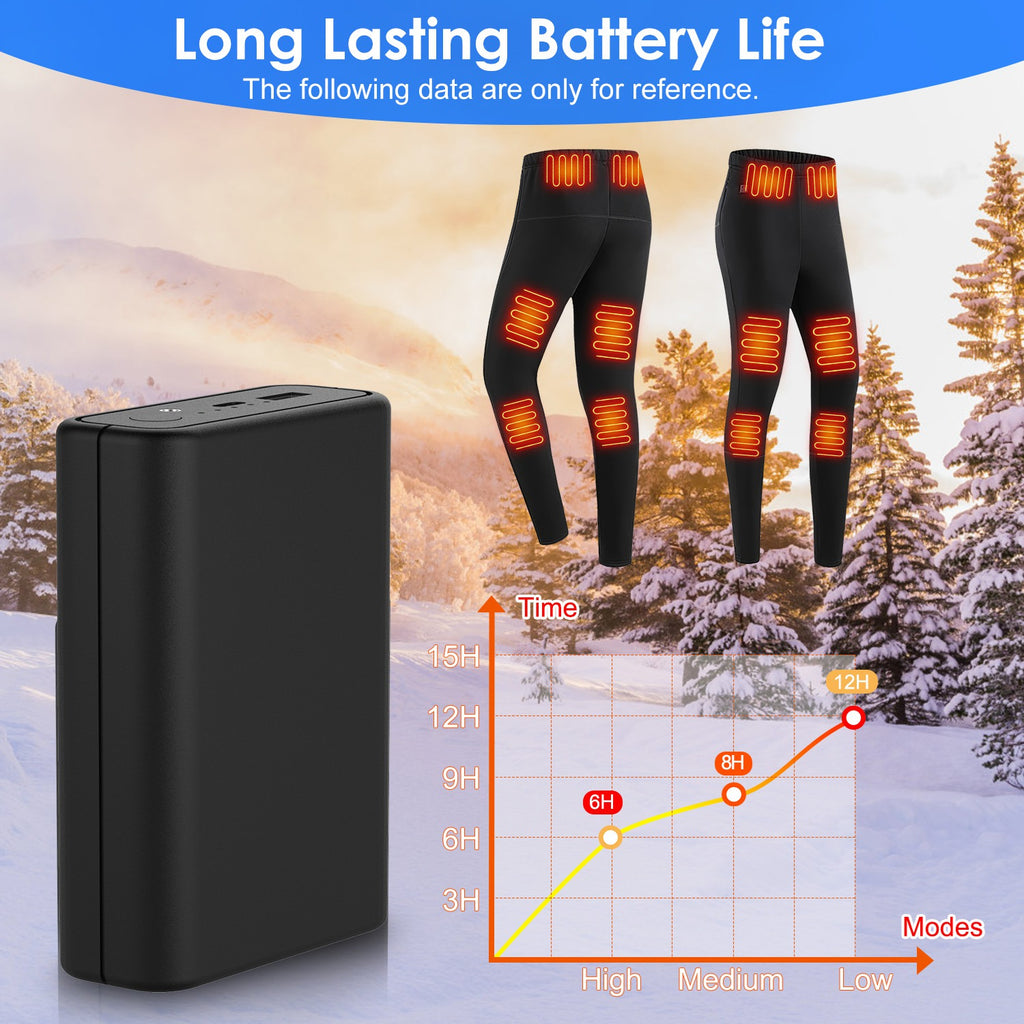 1Pc 10,000mAh OR 20,000mAh 5V 2A Power Bank For Heated Jackets Vests Pants Gloves Scarves DC 7.4V 2A Heated Clothing Replacement Battery Pack For Men Women